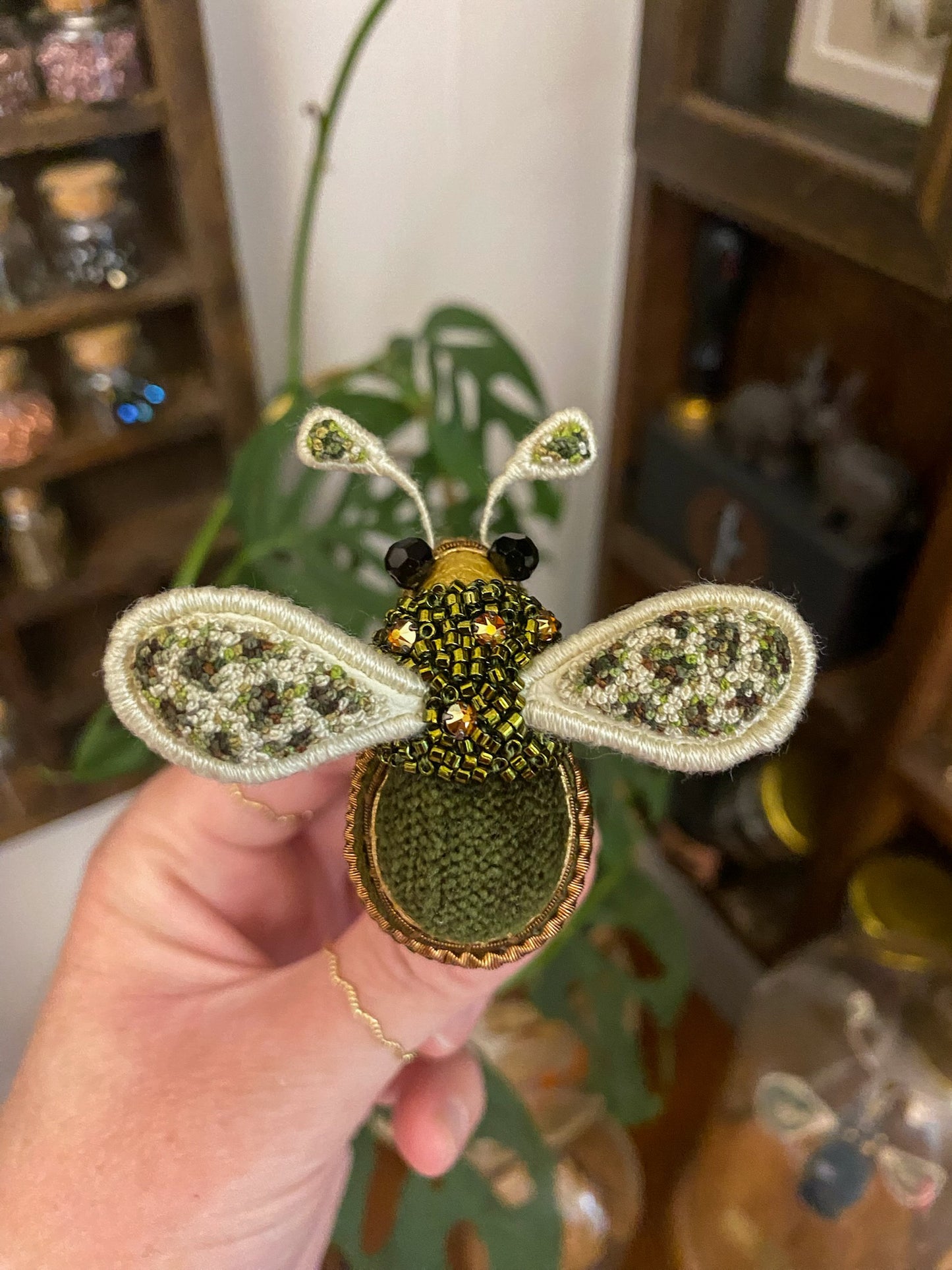 Bumblebee Embroidered Artwork