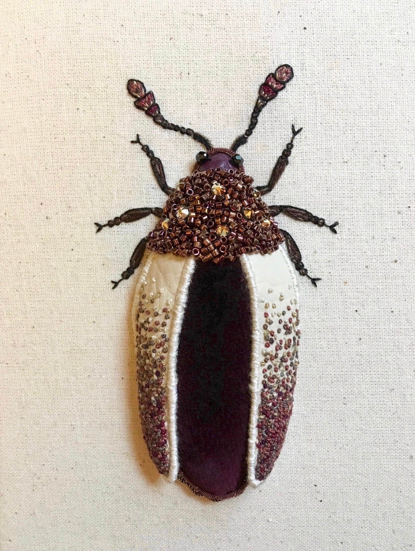 Jewel Beetle Embroidered Insect