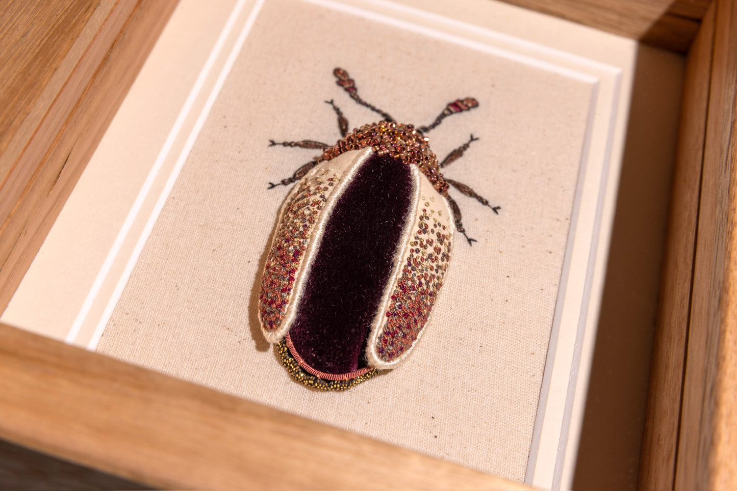 Jewel Beetle Embroidered Insect