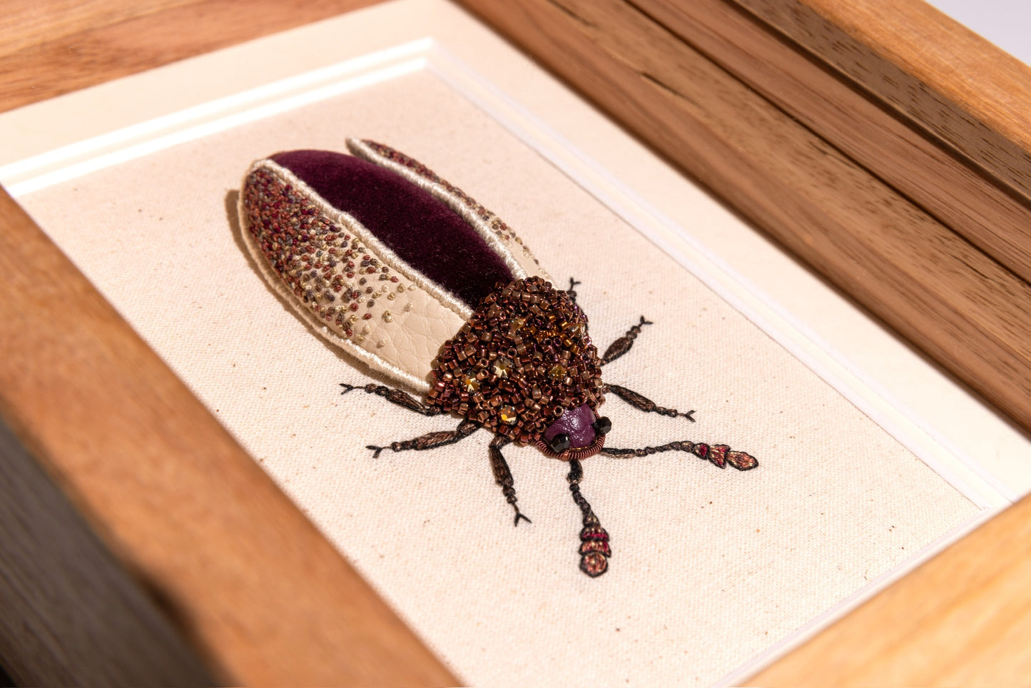 Jewel Beetle Embroidered Insect