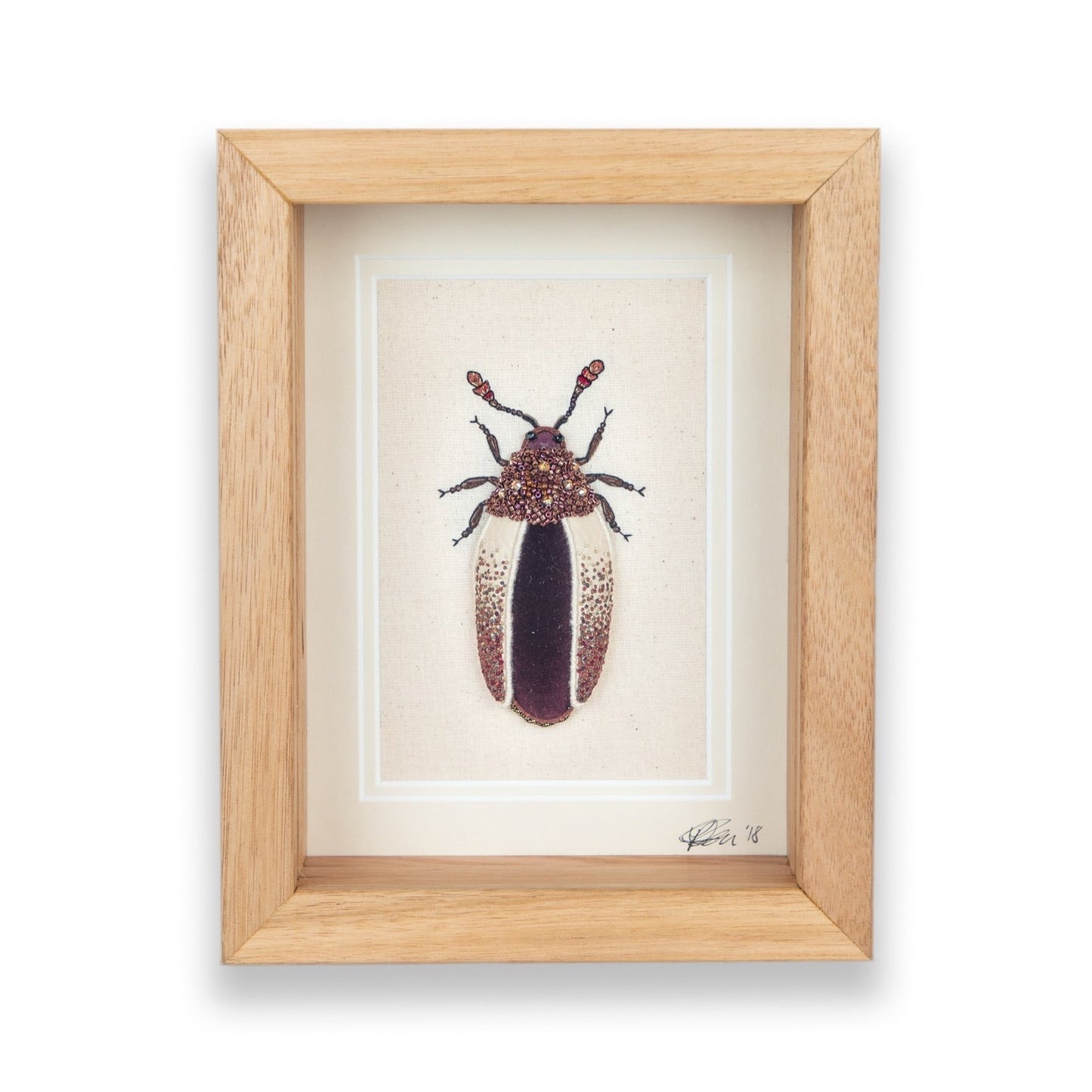Jewel Beetle Embroidered Insect