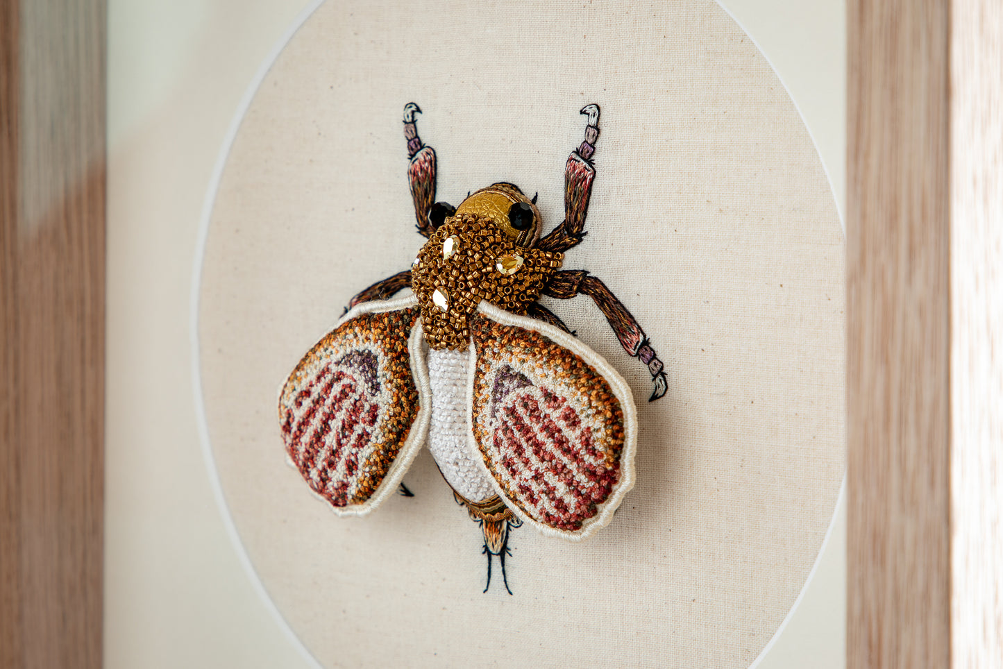 Newborn Greenfaced Gumhopper Embroidered Artwork