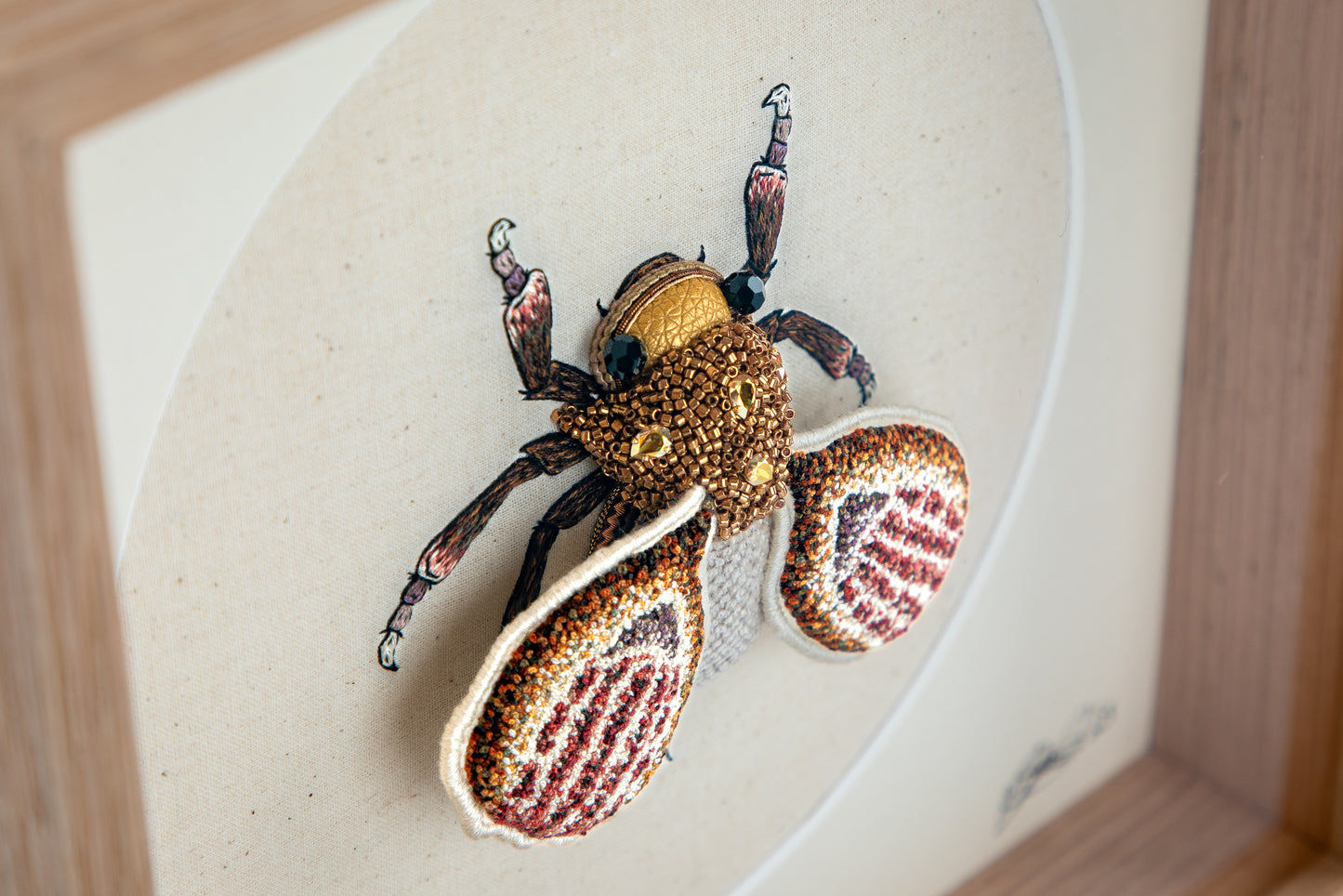 Newborn Greenfaced Gumhopper Embroidered Artwork