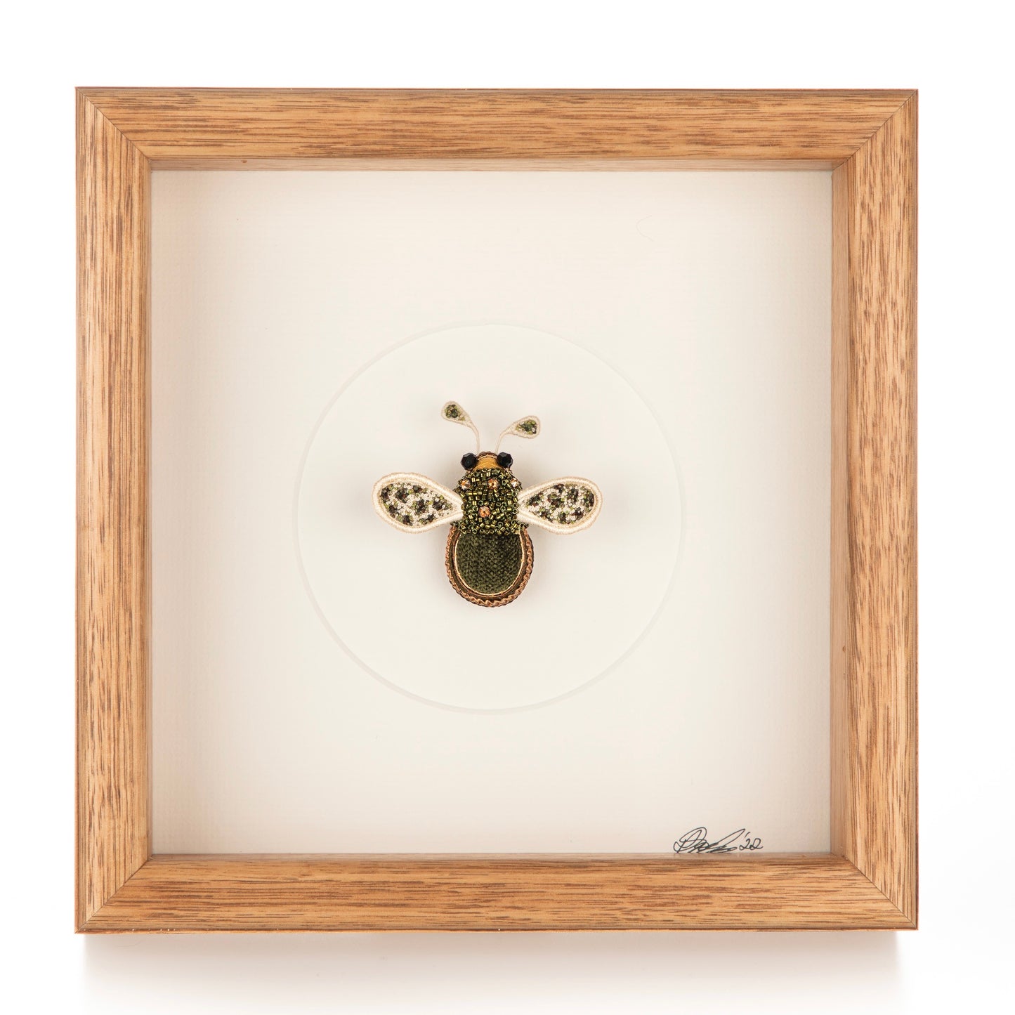 Bumblebee Embroidered Artwork
