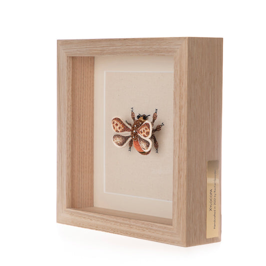 Carpenter Bee Embroidered Artwork