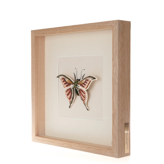 Swallowtail Butterfly Embroidered Artwork