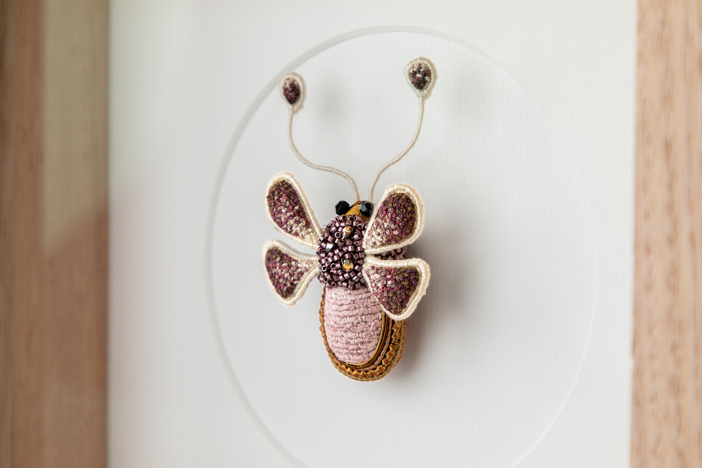 Bee Embroidered Artwork
