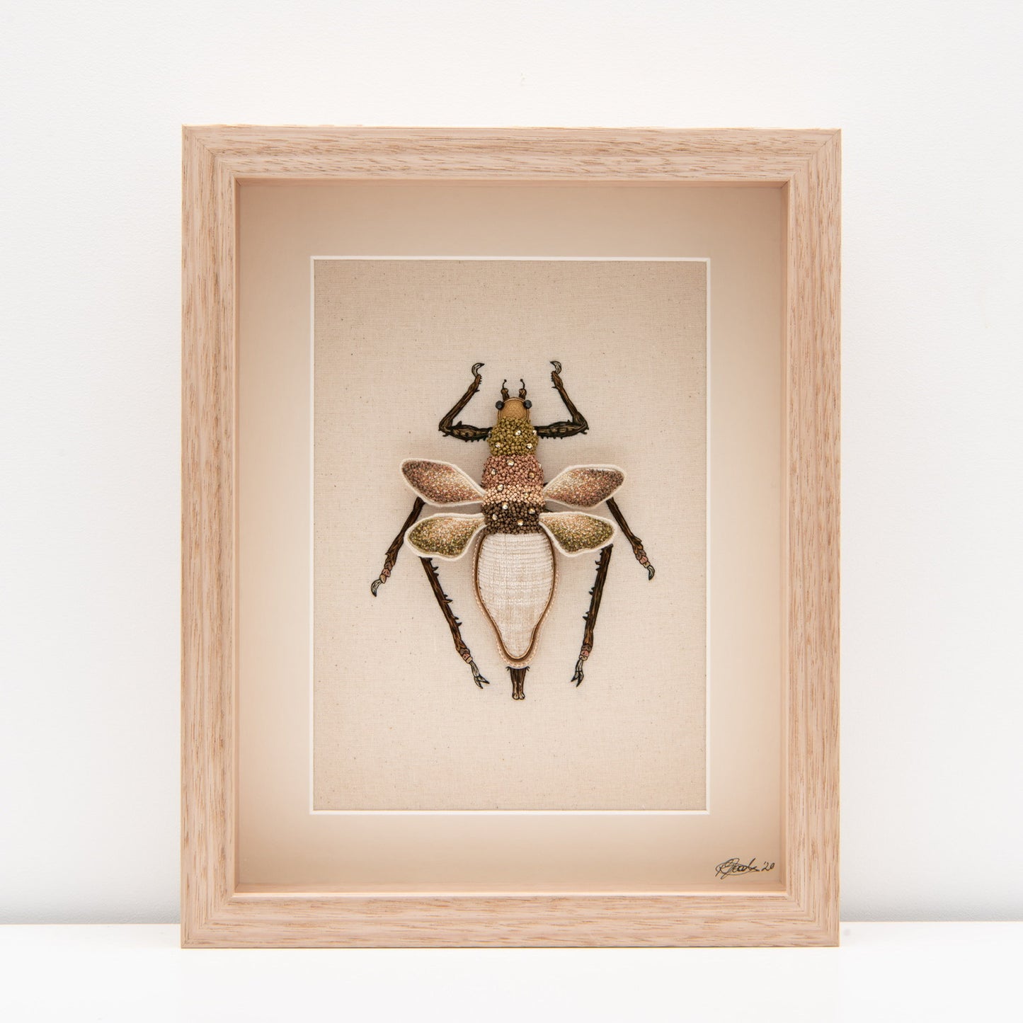 Jungle Nymph Embroidered Artwork