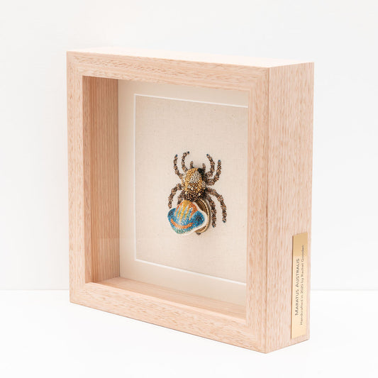 Peacock Spider Embroidered Artwork